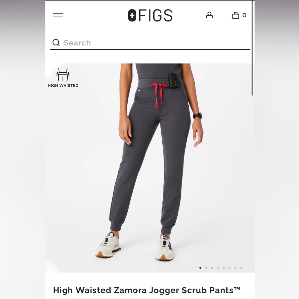 FIGS High Waisted Zamora Jogger Scrub Pants in XS TALL